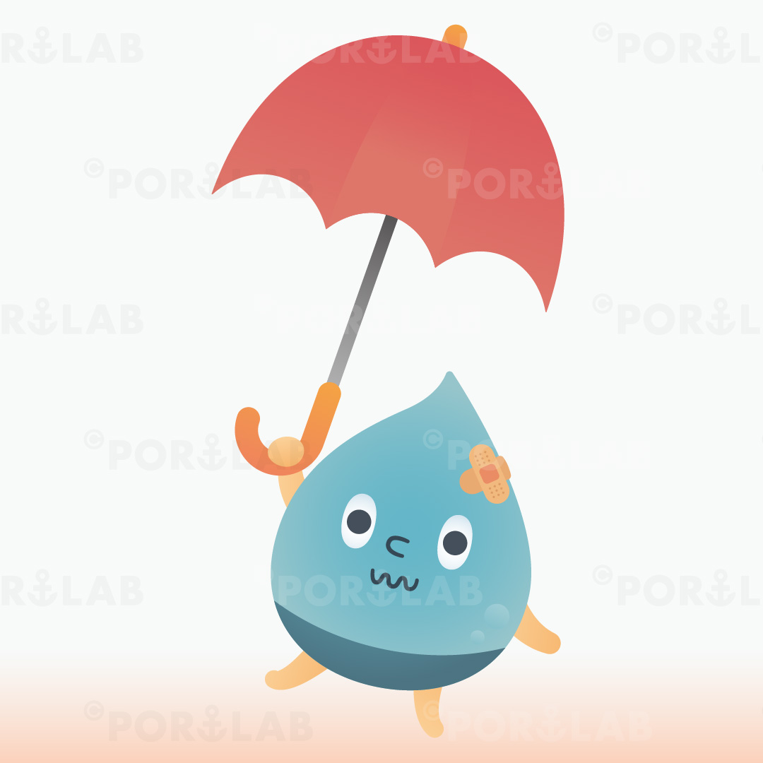河川財団 小学校4年理科 雨水の行方と地面の様子 キャラクター Portlab